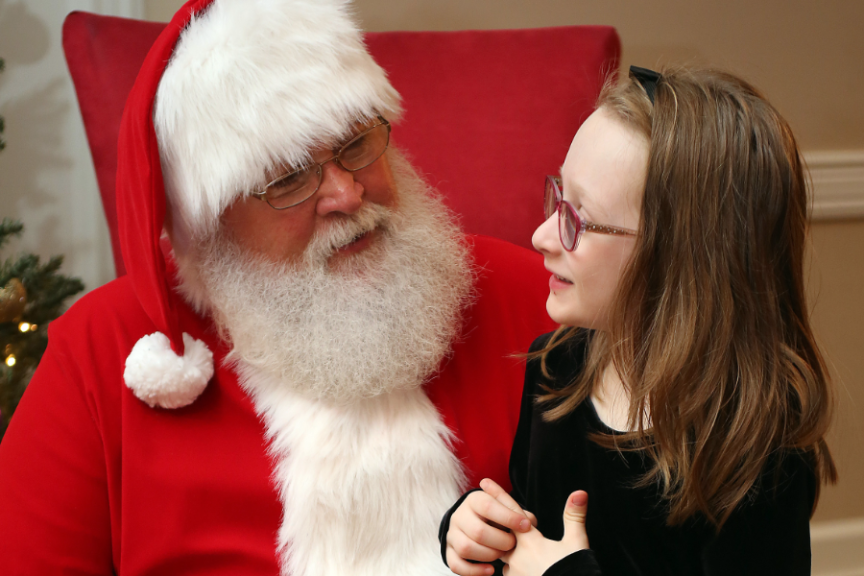 Santa with child